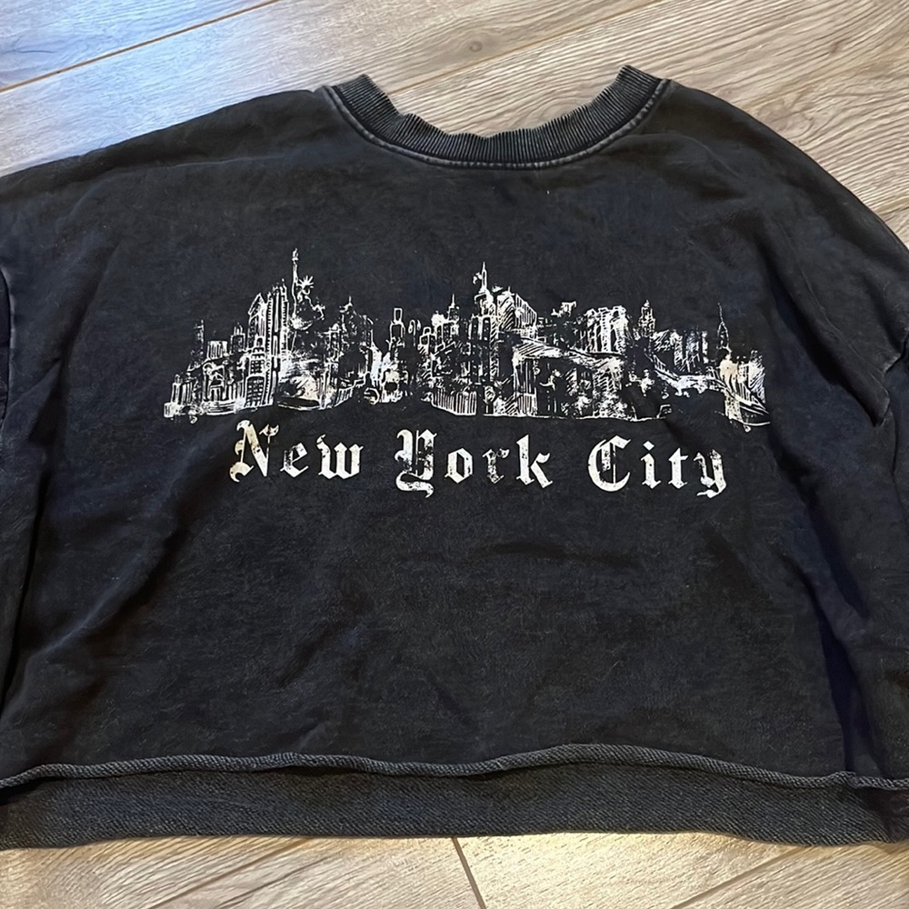 garage cropped hoodie